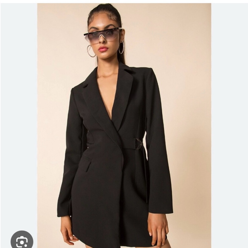 Tiger Mist Black Blazer Dress